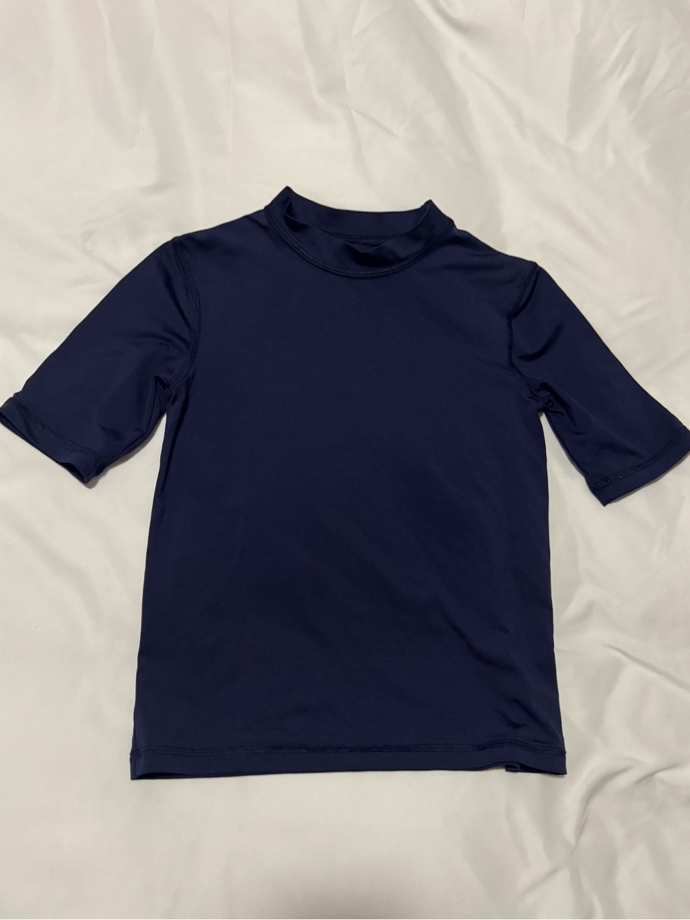 Cat & Jack Navy Short Sleeve Rashguard Swim Top